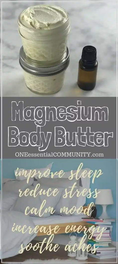 Calming Magnesium Body Butter Magnesium Body Butter, Calm Mood, Homemade Body Butter, Diy Lotion, Homemade Lotion, Increase Energy, Homemade Bath Products, Diy Essential Oils, Body Butters