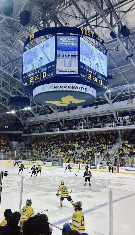 Michigan Hockey Aesthetic, Umich Hockey Wallpaper, Umich Aesthetic Wallpaper, Michigan Hockey Wallpaper, Michigan College Aesthetic, Umich Hockey Aesthetic, Michigan University Aesthetic, Umich Aesthetic, Michigan Wolverines Hockey