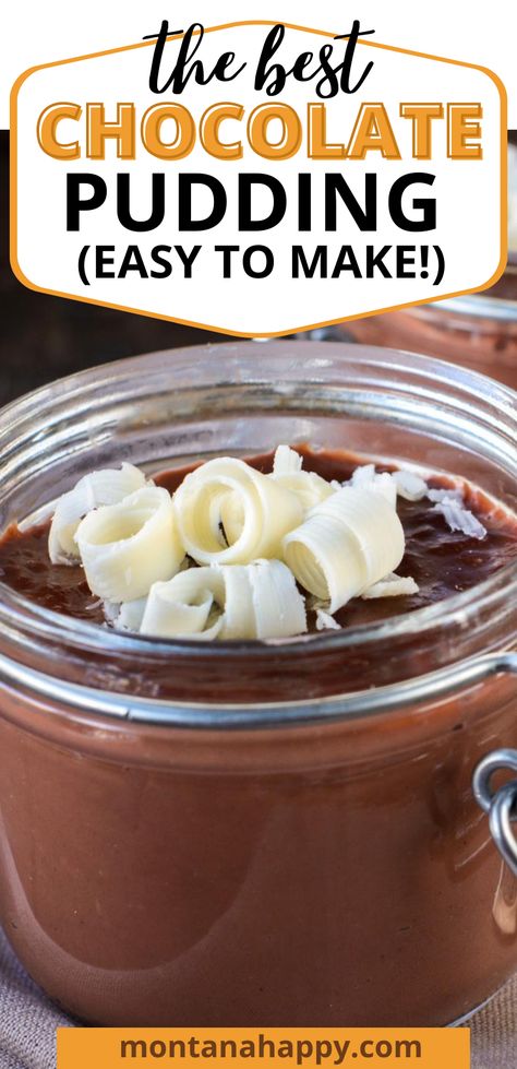 Chocolate Pudding From Scratch, Homemade Chocolate Pudding Recipe, Pudding Homemade, Pudding Recipes Homemade, Pudding Recept, Pudding From Scratch, Easy Chocolate Pudding, Chocolate Pudding Recipe, Homemade Chocolate Pudding