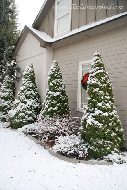 Garden Archives - Page 4 of 4 - Ella Claire & Co. Flocked Garland, Ella Claire, Antique Doors, Hanging Wreath, Christmas Breakfast, Red And Black Plaid, The Snow, This Morning, Front Porch