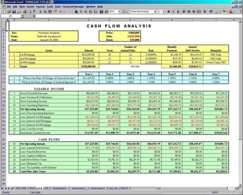 Excel Cash Flow Template Cash Flow, The Money, Presentation, Design