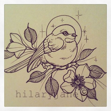 Hilary Jane @hilaryjanetattoos | Websta Hilary Jane, Bird Sparrow, Fat Bird, Becoming A Tattoo Artist, Sick Tattoo, Bird Drawing, Human Canvas, Bird Tattoo, Bird Quilt