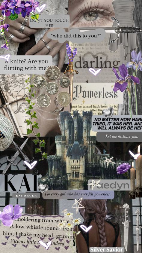 Powerless 💫💜🗡️#powerless #powerlessbook #book #fantasy #romance #booksaesthetic #vibes #aesthetic #paedyn #kai #books #books #silver #blackandwhite #girlboss #magic #beauty #flowers #royal #fyp Maxon Schreave, Fantasy Romance Books, Beauty Flowers, Book Wallpaper, Book Annotation, Recommended Books To Read, Character Quotes, Romantic Books, Books For Boys