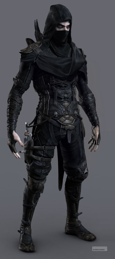 Thief 4 concept art - Page 6 Thief Garrett, Arte Ninja, Film Trailer, Fantasy Armor, High Fantasy, Daryl Dixon, 영감을 주는 캐릭터, A Character, Medieval Fantasy