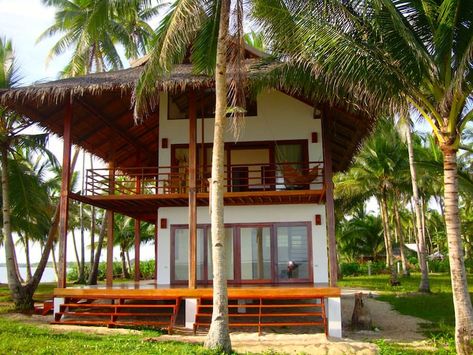 Two Story Villa, Small Beach Houses, Simple Beach House, Acute Angle, Filipino House, Philippine Houses, Resort Design Plan, Tiny Beach House, Philippines House Design