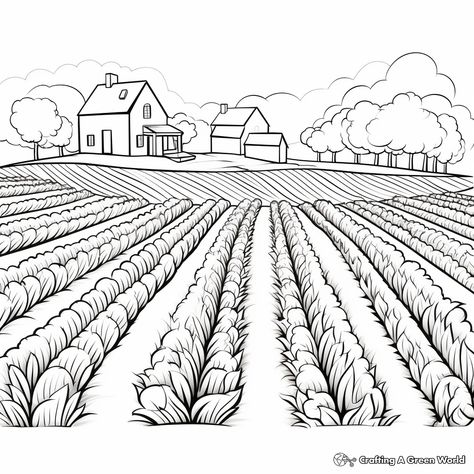 Vegetable Garden Coloring Pages, Garden Coloring, Garden Coloring Pages, Kindergarten Coloring Pages, Butterfly Plants, Diy Birthday Party, Natural Toys, Crafty Gifts, Cool Coloring Pages