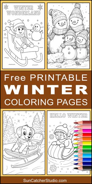 Free Printable Winter Coloring Pages and Sheets – DIY Projects, Patterns, Monograms, Designs, Templates Winter Templates Free Printable, January Coloring Pages Free Printable, Winter Coloring Pages Free Printable, Free Winter Printables, Free Winter Coloring Pages, Winter Coloring Sheets, Printable Winter Coloring Pages, Winter Printables Free, Svg Patterns