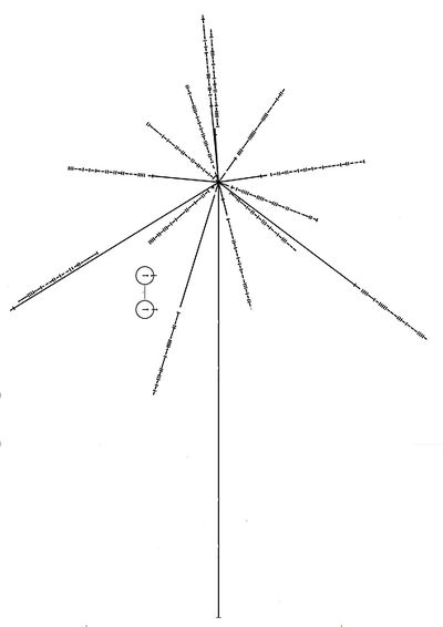 Carl Sagan’s Pulsar Map    Relative position of the Sun to the center of the Galaxy and 14 pulsars with their periods denoted. The lengths of the lines show the relative distances of the pulsars to the Sun.    ..... (I'd love this as a tattoo on the side of my thigh. I'm a huge astrophysics nerd, and this is a gorgeous piece of geometry, physics and astronomy all rolled into one!) Astrophysics Tattoo Ideas, Astrophysics Tattoo, Hydrogen Molecule, Voyager Tattoo, Pulsar Map, Pioneer Plaque, Physics Tattoos, Drake Equation, Voyager Golden Record