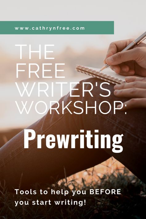 Free Writer’s Workshop Wednesday: Prewriting – Cathryn Free The Writing Process, Writers Workshop, Writer Workshop, Pre Writing, Writers Block, Writing Process, Freelance Writing, Start Writing, Binders