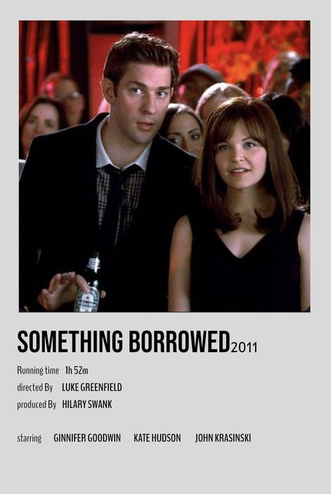 Something Borrowed Movie Poster, Something Borrowed Movie, Movie Recs, Romcom Movies, Movie Wall, New Movies To Watch, Girly Movies, Movies Worth Watching, John Krasinski