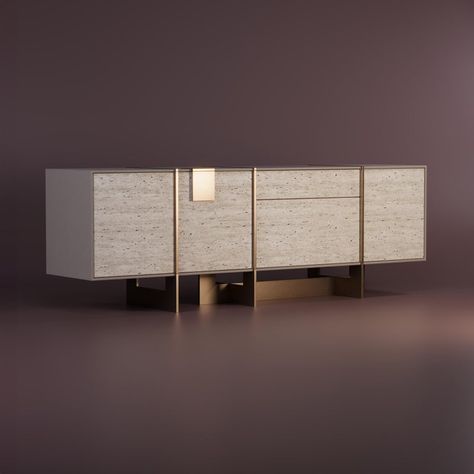 Coloma Sideboard by Porus Studio, in New conditions.  Designed from 2000 Signed by Maker Wabi Sabi Sideboard, Console Unit Design, Buffett Cabinet, Side Board Design, Side Boards, Farmhouse Sideboard Buffet, Credenza Design, Farmhouse Sideboard, Console Furniture