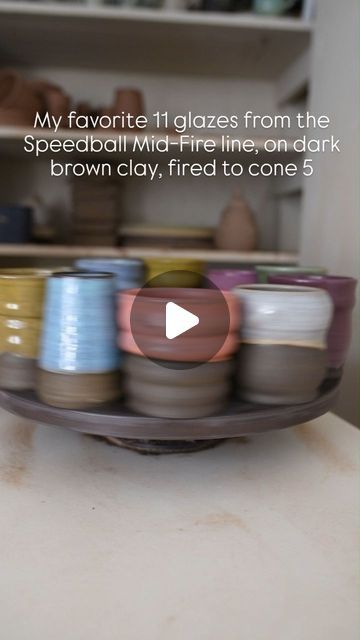 Tzipporah -- Sipor Ceramics on Instagram: "The mid-fire line from @speedball_ceramics is absolutely glorious and I looooove how these came out on the dark brown clay!! Do you have a favorite??   I tested these on either @kentuckymudworks brown bear or @standardclaycompany 266/710 (same color, just one with grog and one without!) They were SLOW bisque to cone 04 and SLOW glaze to cone 5!!  You can find these glazes at @claykingceramics and if you use the code SIPOR then you'll receive $5 off an order of $50+ and $10 off an order of $100+!   New gorgeous glazes AND money saved?? Heck yes!!  Thank you so much, Clay King, for sponsoring this video 🙏🏼🥹 I know I've struggled with finding glazes that work on the dark clay, so being able to share this AND help support the fam...what a privilege Glazes For Dark Brown Clay, Laguna B3 Brown Clay, Glaze On Brown Clay, Standard 266 Clay Glaze, Glaze On Dark Clay, Obsidian Glaze Combos, Brown Bear Clay Glaze, Dark Clay Glaze Ideas, Brown Clay Glaze Ideas