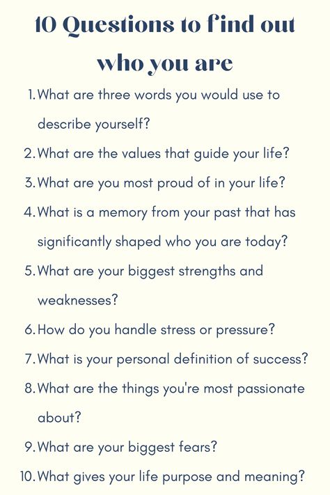 Life Questions To Ask Yourself, Start Asking Yourself, How To Be In Tune With Yourself, Questions To Find Out Who You Are, What You Want In Life, What Do You Want In Life, How To Figure Out Your Purpose In Life, How Do I Figure Out Who I Am, How Do You Find Yourself