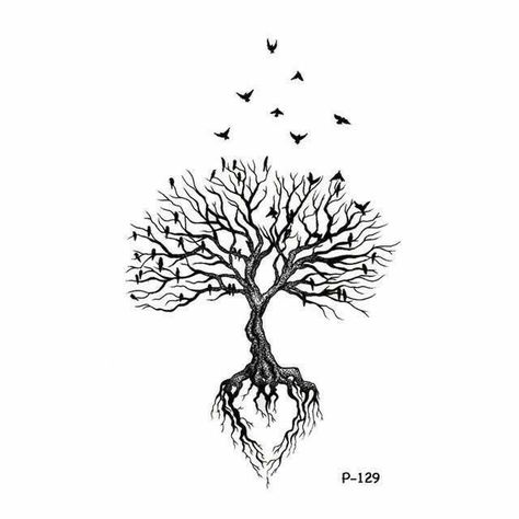 Tree Roots Tattoo, Tree Tattoo Back, Tree Tattoo Men, Roots Tattoo, Willow Tree Tattoos, Tattoo Tree, Tattoo Diy, Family Tree Tattoo, Muster Tattoos