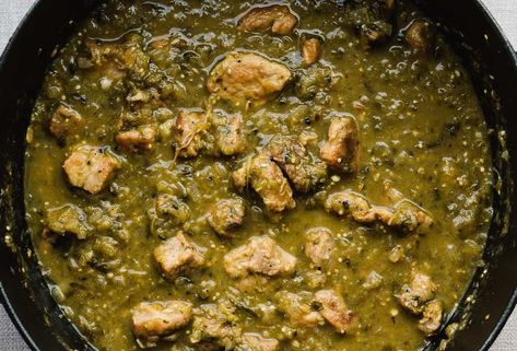 Dutch Oven Pork Chili Verde Pork Green Chili Stew With Potatoes, Pork Chili Verde Dutch Oven, Green Chili Stew Pork, Green Chili Verde, Hatch Green Chile Pork Stew, Slow Cooker Chile Verde, Rudy’s Green Chili Stew, Chili Verde Recipe, Pepperocini Recipes