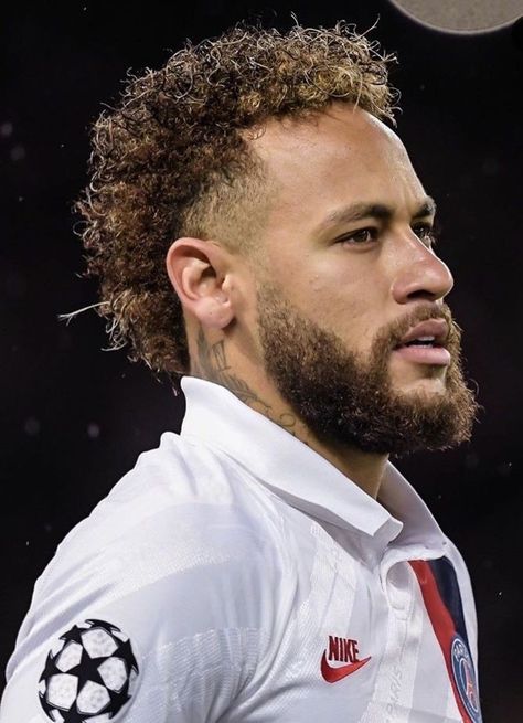 Neymar With Curly Hair, Neymar Jr Mullet, Neymar Jr Curly Hair, Neymar Jr Haircut, Neymar Hair, Neymar Haircut, Batman Haircut, Neymar 2017, Neymar Hairstyle