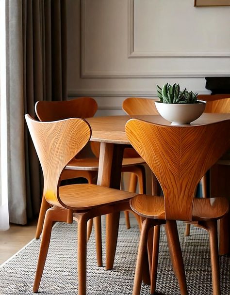 8 Stunning Mid-Century Modern Dining Table Ideas - The Newlywed Modern Dining Table Ideas, Modern Round Dining Table Set, Wooden Dining Table Modern, Modern Table Design, Dining Table Ideas, Mid Century Modern Dining Chairs, Midcentury Modern Dining Table, Round Dining Table Modern, Round Dining Table Sets