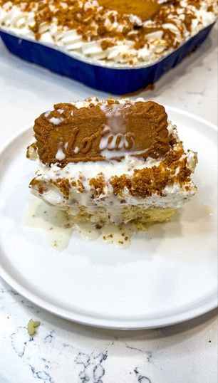 Biscoff Tres Leches - Shompa Kabir German Chocolate Tres Leches Cake, Tres Leches Trifle, Tres Leches Cookies Crumbl, Tres Leches Recipes, Les Tres Cake, Oreo Tres Leches Cake, Tres Leches Cake Recipe Easy, Biscoff Tres Leches Cake Recipe, Ina Garten Tres Leches Cake