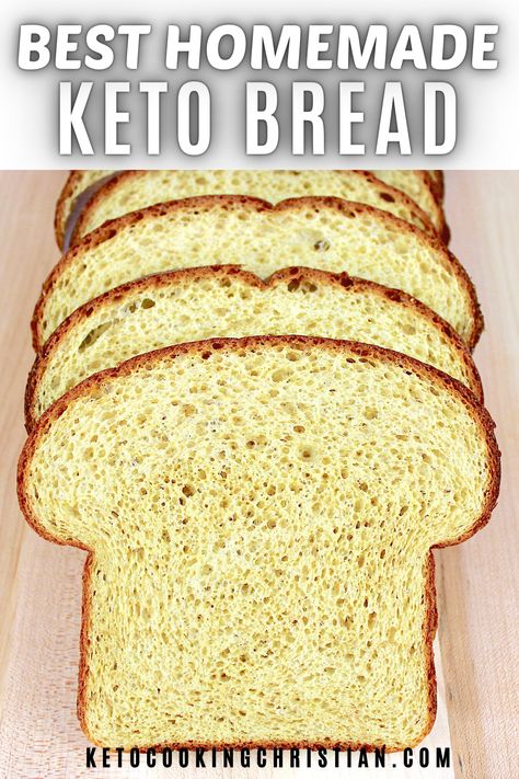 Learn how to make the absolute Best Homemade Keto Bread you have ever tasted! From the perfect texture to the amazing way it smells, this recipe is total game changer in Keto baking! #ketobread #lowcarbbread #homemadebread Keto King Bread Recipe, How To Make Keto Bread, Keto Bread With Yeast, Diy Keto Bread, Easy Keto Bread Recipes For Beginners, Homemade Keto Bread Recipes, Keto Bread Recipes For Bread Machine, Keto Yeast Bread Recipes, Keto Yeast Bread