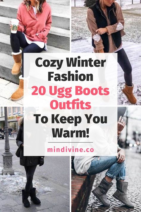 Best Ugg Boots, Ugh Winter Outfits, Tall Ugg Boots Outfit Winter, Casual Winter Outfits With Uggs, Ugg Outfit Ideas Winter Casual, Women Ugg Boots Outfit, Ugg Boot Outfits Winter, Winter Ugg Boots Outfit, Ugh Winter Boots