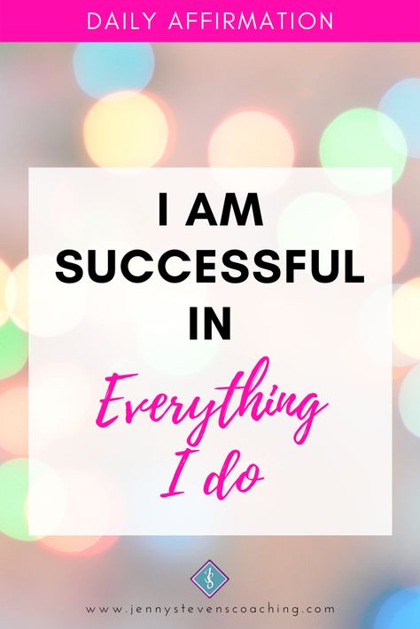 #DailyAffirmation - I am Successful in Everything I do! I Am Successful Quotes, I Am An Entrepreneur, Daily Affirmations Success, Teacher Vision Board, I Am Successful, Morning Reading, Positive Affirmations For Success, Vision 2024, Vision Board Affirmations