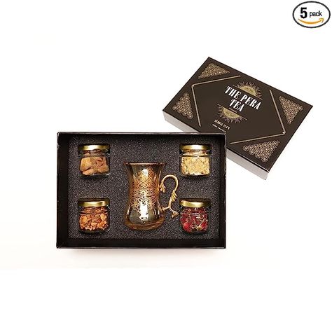 Amazon.com : THE PERA TEA Organic Assorted Tea Gift Set for Tea Lovers - Premium Gourmet Herbal Teas Variety - 4 Teas and 1 Tea Glass in a Luxury Tea Gift Box : Grocery & Gourmet Food Luxury Tea Packaging, Bank Project, Luxury Tea, Tea Gift Box, Tea Varieties, Tea Gift Sets, Herbal Teas, Gift Tea, Tea Packaging