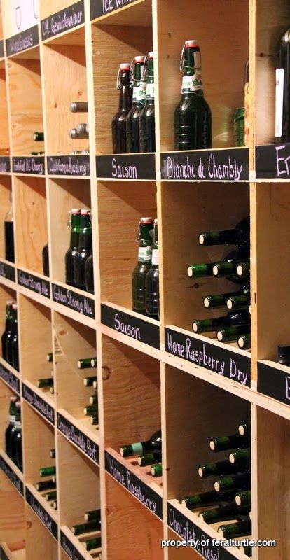 Wine Making Storage, Beer Storage Ideas, Wine Making Room, Home Wine Making, How To Make Beer At Home, Beer Room, Beer Cellar, Beer Storage, Home Wine Cellars