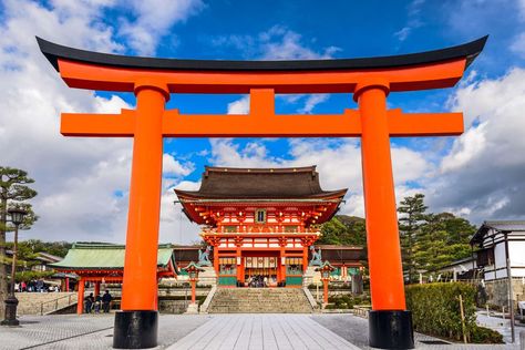 Fushimi Inari-taisha Shrine in Kyoto Japan Content Page Design, Japanese Bar, Make My Trip, Japan Bucket List, Travel By Train, Fushimi Inari Taisha, Cherry Blossom Japan, Fushimi Inari, Japan Beautiful