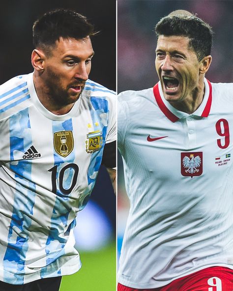 Messi And Lewandowski, Argentina Vs Poland, Poland National Team, Messi Vs, Robert Lewandowski, Football Wallpaper, Bayern Munich, Poland, Soccer