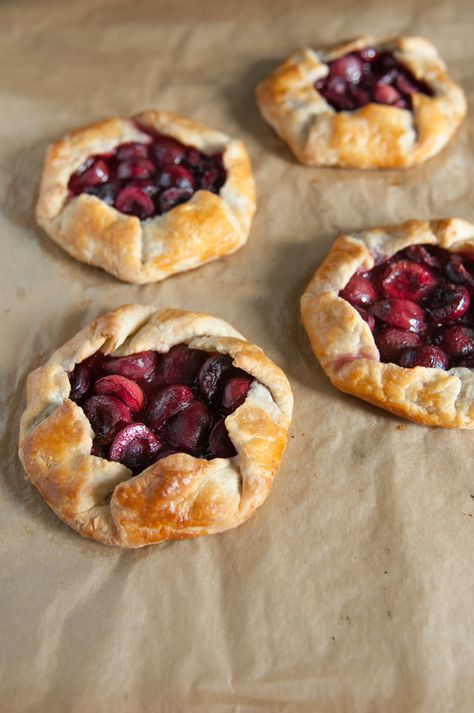 Cherry Tarts, Cherry Galette, Galette Recipe, How To Make Pie, Fresh Cherries, Pastry Blender, Cherry Tart, Sweet Cherries, Food Culture