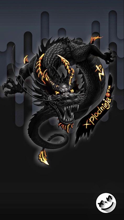 Dragon Wallpaper Iphone, Dragon Tattoo Art, Dragon Silhouette, Yin Yang Tattoos, Dragon Artwork Fantasy, Dragon Images, Gothic Wallpaper, Dragon Warrior, Dragon Illustration