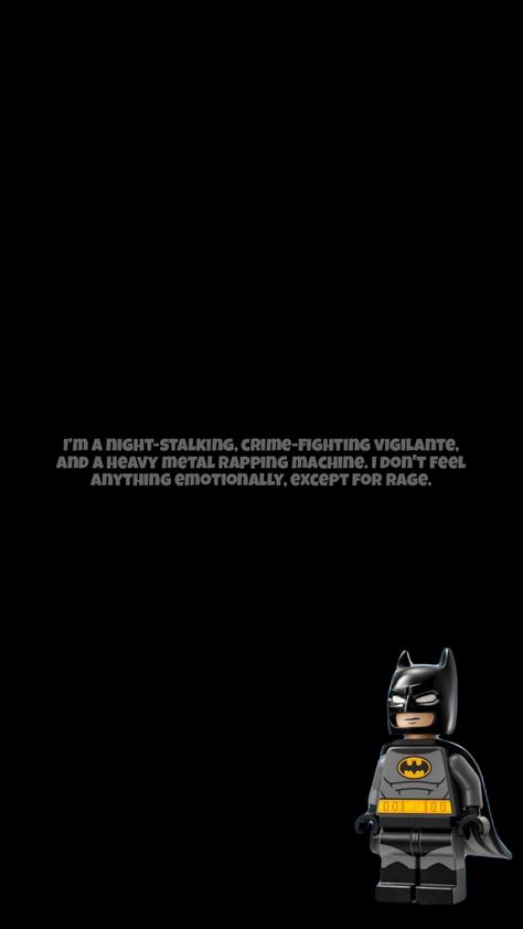 Lego Batman Wallpaper, I Dont Feel Anything, Vibes Wallpaper, Batman Wallpaper, Lego Batman, Heavy Metal, Rap, Lego, Batman