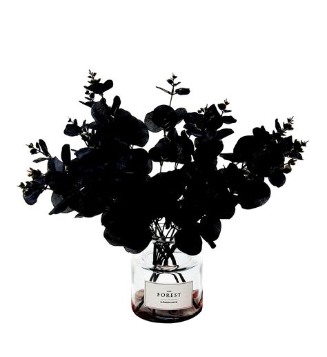 TinaWood Artificial Eucalyptus Centerpiece Eucalyptuses Wedding Decor Trends, Tina Woods, Black Eucalyptus, Eucalyptus Centerpiece, Eucalyptus Stems, Eucalyptus Branches, Home Decor Black, Artificial Eucalyptus, Halloween Centerpiece