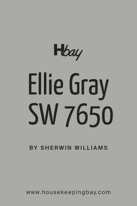 Ellie Gray SW 7650 by Sherwin Williams Sherwin Williams Cadet Paint, Modern Grey Sherwin Williams, Ellie Gray Sherwin Williams, Sherwin Williams Cadet, Modern Gray Sherwin Williams, Sherwin Williams Paint Gray, Gray Sherwin Williams, Gray Bathroom Walls, Warm Grey Paint Colors