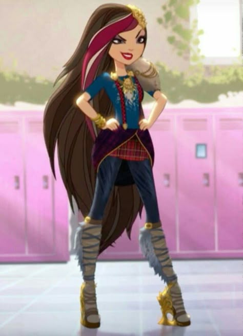 Ever After High | Ramona Badwolf | Daughter of Big Badwolf and Little Riding Red Hood, and Sister of Cerise Hood Ramona Badwolf, Ever After High Characters, Howleen Wolf, Cerise Hood, Lizzie Hearts, Raven Queen, After High School, Princesa Disney, Red Hood