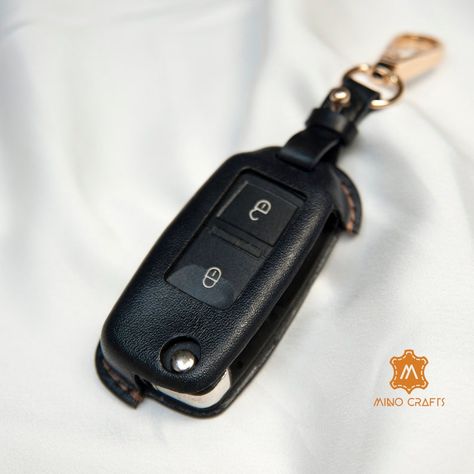 Leather Key Fob Cover for Volkswagen Jetta Golf Polo MK8 - Etsy UK Minimal Wallet, Handmade Watch Bands, Leather Business Card Holder, Car Key Cover, Handmade Wallet, Leather Key Case, Slim Leather Wallet, Key Fob Cover, Handmade Wallets