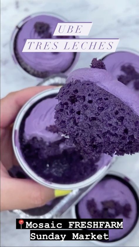 Ube Tres Leches Cake Recipe, Ube Tres Leches Cake, Ube Tres Leches, Ube Desserts, Ube Dessert Recipe, Ube Dessert, Ube Cake, Ube Recipes, Filipino Food Dessert