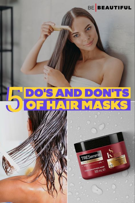 Haircare tips Do's & don'ts of hair masks Hair Mask Tips, Hair Mask Routine, How To Use Hair Mask, How To Apply Hair Mask, Hair Mask For Smooth And Silky Hair, Get Long Hair Fast, Hair Growth At Home, Hair Growth Long, Coffee Shampoo