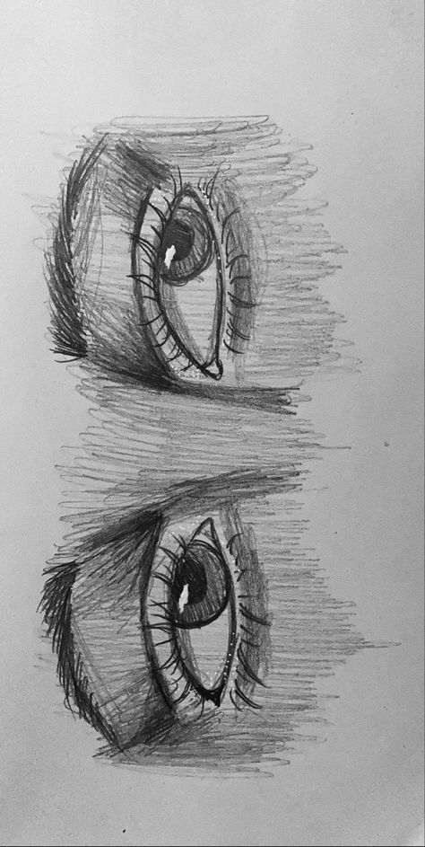 Relaxed Eyes Drawing, Smiling Eyes Drawing, Scared Eyes Drawing, Eye Sketch Easy, Eye Pencil Sketch, Scribble Drawing, Sketches Of Love, Eye Sketch, Pen Art Drawings