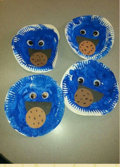 Cookies Week Activities Preschool, Cookies Crafts For Preschool, Cookie Craft Preschool, Cookie Art Preschool, Blue Crafts Preschool, Cookie Crafts For Preschool, Cookie Monster Activities, Cookie Preschool Activities, Cookie Monster Craft