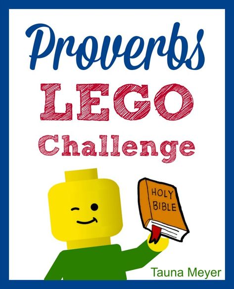 Explore Proverbs with your kids in a fun way with this Lego challenge! Lego Bible Lessons, Proverbs For Kids, Lego Bible, Matthew Bible, Bible Teaching, Book Of Matthew, Learn The Bible, Lego Challenge, Lego Activities