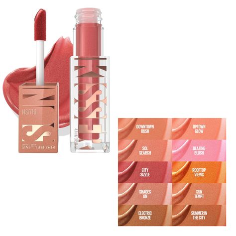 New Sunkisser Liquid Blush delivers blush and bronzer color with up to 12HR wear. This liquid blush for cheeks is available in 10 multi-use face makeup shades to deliver blushing color & bronzing warmth

#affiliate Makeup Shades, Liquid Blush, Fashion Toys, Baby Games, Men's Grooming, Makeup Skin Care, Skin Makeup, Bronzer, Maybelline