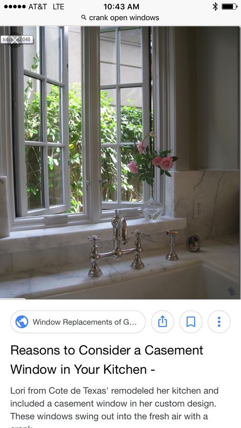 Kitchen Diners, Over Kitchen Sink, Window Over Sink, Kitchen Sink Window, Window Ledge, French Windows, Classic Kitchen, Farm Sink, Bathroom Windows