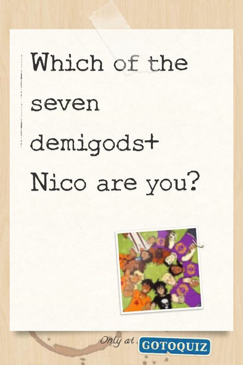 The Demigod Diaries, How To Draw Percy Jackson Characters, Cute Percy Jackson Fanart, Pjo Headcanons Funny, Pjo Headcanons Solangelo, Percy Headcanon, Pjo Quiz, Percy Jackson Quizzes, Pjo Quizzes