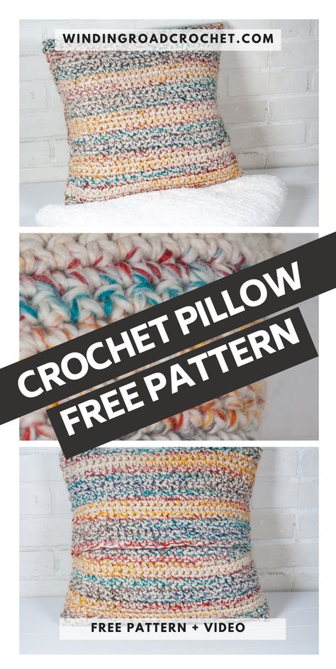 This free crochet pattern is perfect for beginners. This crochet pillow cover pattern is easy to follow and even has an unabbreviated pattern version. Crochet Cushion Covers, Coffee Cozy Pattern, Modern Haken, Crochet Pillow Patterns Free, Crochet Pillow Cases, Crochet Cushion Pattern, Crochet Coffee Cozy, Beau Crochet, Cushion Cover Pattern