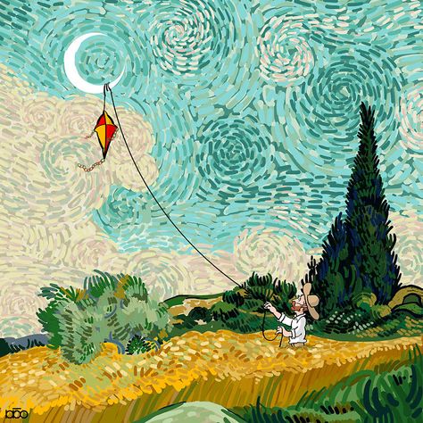 Interview Alireza Karimi, Van Gogh Wallpaper, Vincent Willem Van Gogh, Vincent Van Gogh Art, Arte Van Gogh, Van Gogh Paintings, Van Gogh Art, Wow Art, Creative Illustration