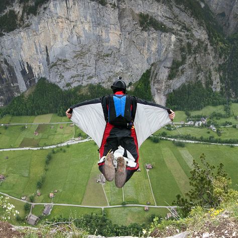 Jumping Photos, Sky Surfing, Wingsuit Flying, The Art Of Flight, Base Jump, Air Sports, Extreme Adventure, Base Jumping, Hang Gliding