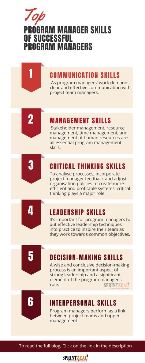 A program manager's role is basically to oversee the accomplishment of bigger organizational goals. They act as a bridge between various projects rather than handling them directly. To track and manage related projects, organizations require program managers. The demand for program managers is in all types of sectors—public sectors, healthcare, technology companies, consultancies, and e-commerce. Program Manager Tips, Project Management Skills, Bullet Journal Project Management, Programme Management, Cv Help, Manager Skills, Organizational Development, Program Manager, Senior Programs