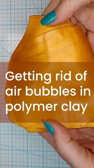 Ginger Davis Allman on Instagram: "Yesterday I showed you how invisible air bubbles can be in your sheet of polymer clay. Here's how to get rid of them. #polymerclay #polymerclaytips" Polymer Beads Diy, How To Bake Polymer Clay In Oven, Polymer Clay Mixing, Blue Bottle Tree, Baking Polymer Clay, Homemade Polymer Clay, Clay Workshop, Clay Gifts, Clay Tips