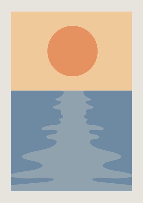 Summer Wall Posters, Sunset Poster Aesthetic, Beach Collage Art, Beach Posters Prints, Boho Aesthetic Prints, Ulu Cliffhouse, Beach Poster Design, Retro Beach Art, Summer Poster Design